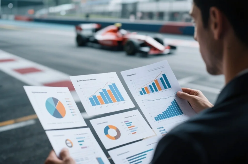 分析师运用批判性思维审视赛车数据